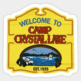 Welcome to Camp Crystal Lake Sticker